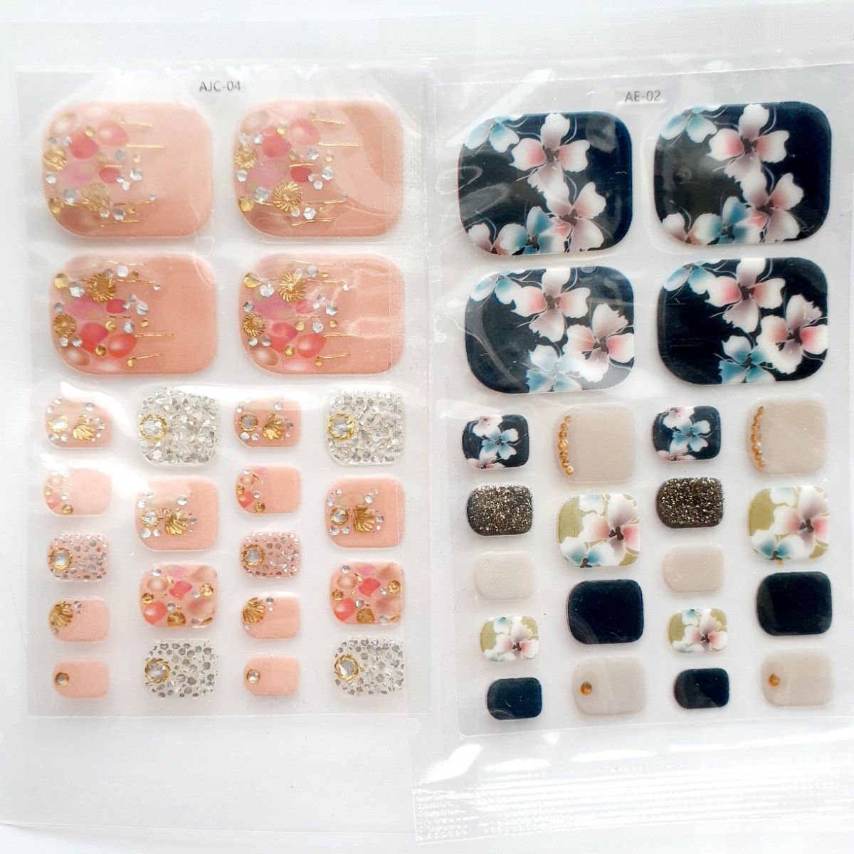 sale！フットジェルネイルシール10枚①ﾐﾆﾔｽﾘset