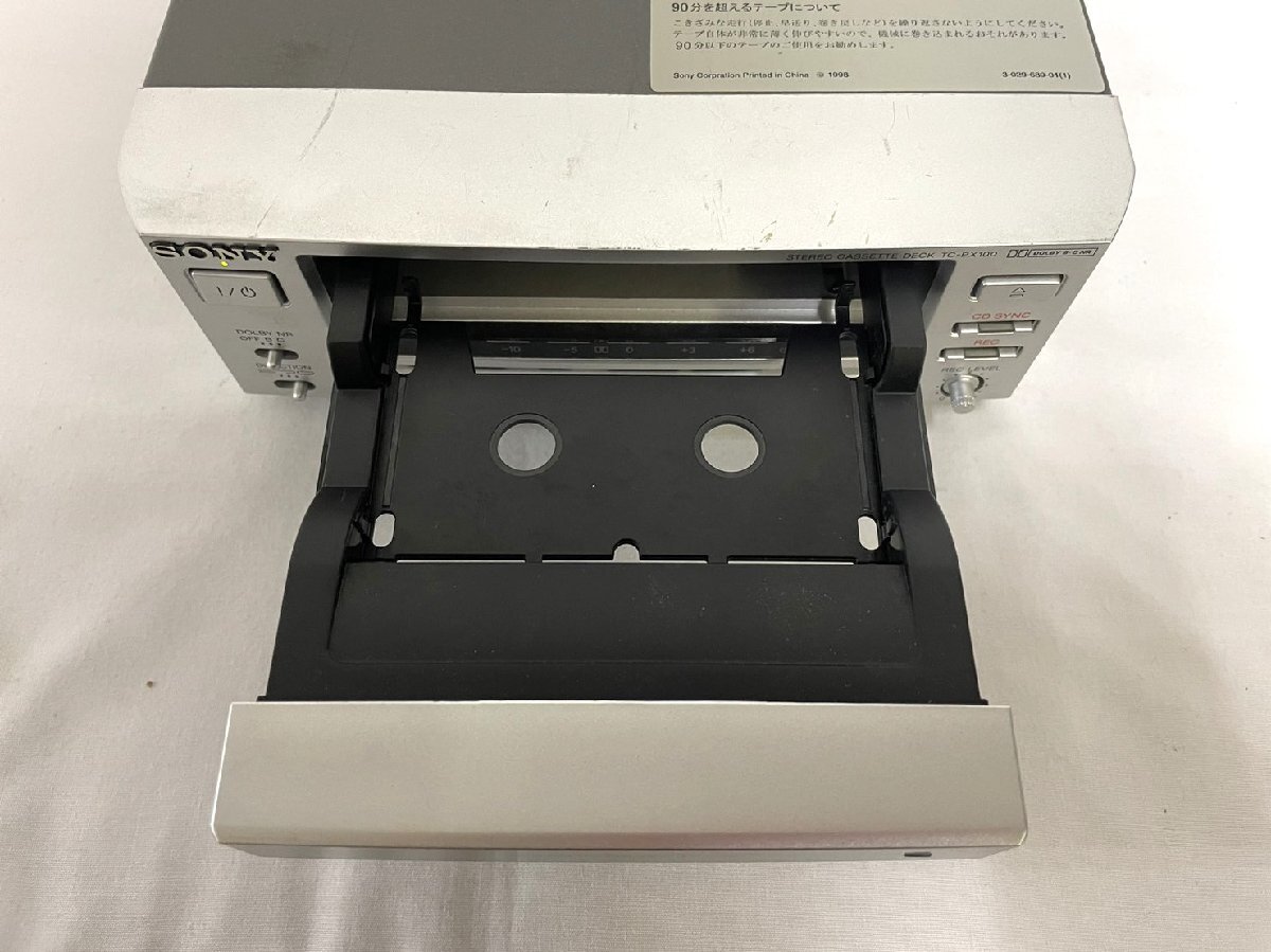 ▽SONY カセットデッキ TC-PX100 音出ます ※商品説明参照 ジャンク扱い▽008136_画像3