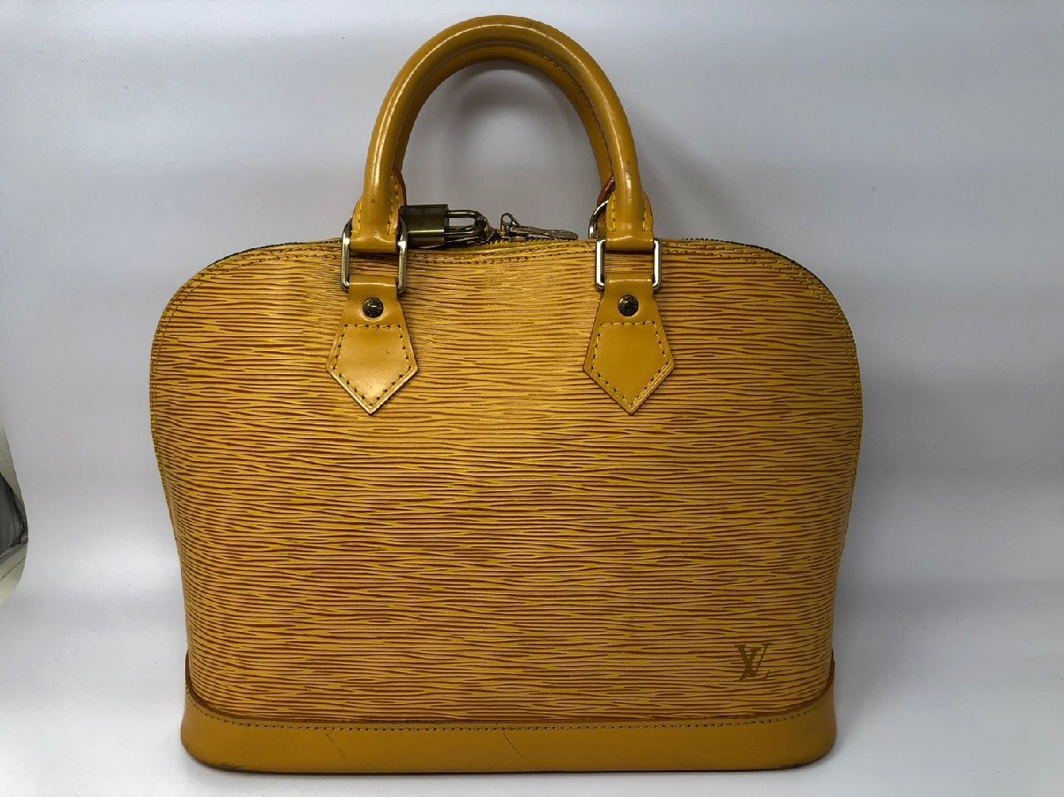 ◆LOUIS VUITTON ルイヴィトン アルマ エピ タッシリイエロー ハンドバッグ レザー M52149 中古◆11332★