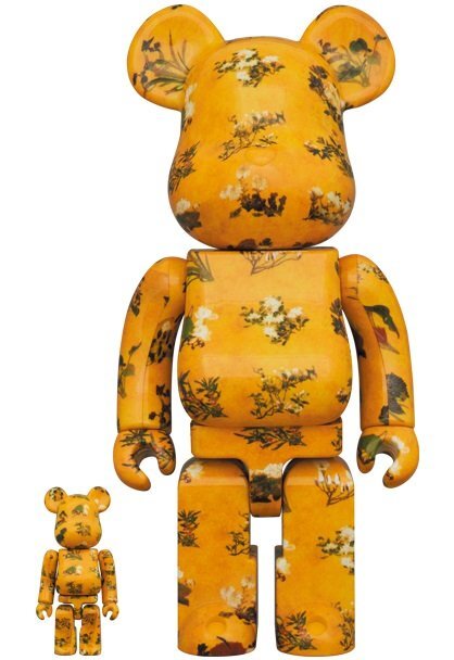 ◆未使用 未開封 メディコム・トイ BE@RBRICK 伊藤若冲「百花図」 100％ & 400％◆9760