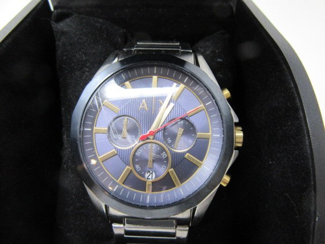 ◆ARMANI EXCHANGE　アルマーニ　腕時計　AX2614　メンズ　ケース付　中古◆11563★