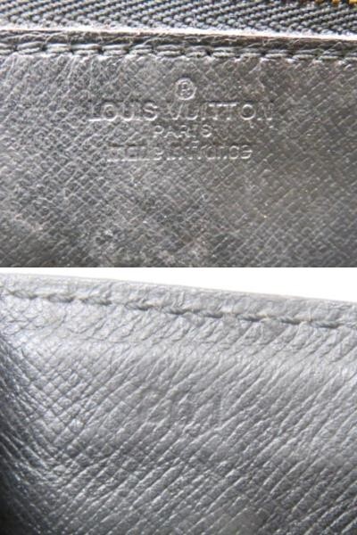 hakt1395-7 526 LOUIS VUITTON ルイ・ヴィトン エピ ポシェット セリエ ドラゴンヌ セカンドバッグ レザー ブラック M52612_画像7