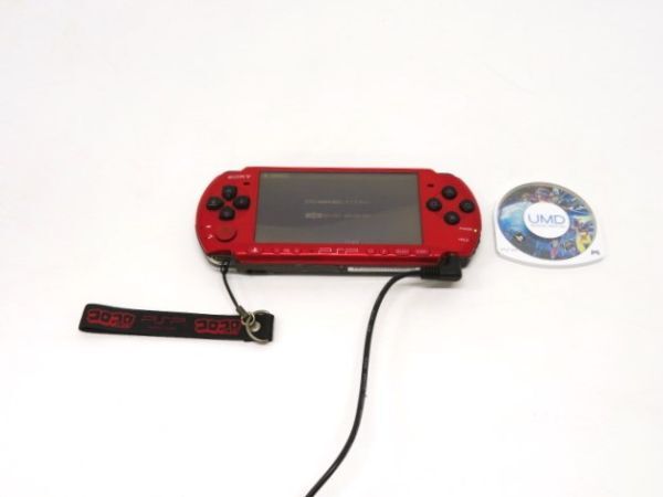 ■hawi1368-1 112 SONY ソニー PSP （プレイステーション・ポータブル）PSP-3000 ゲーム機 ダンボール戦機 ソフト 本体初期化済み 通電ok_画像1