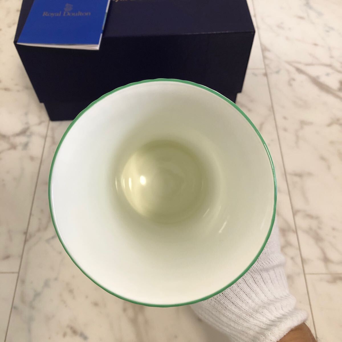 ロイヤルドルトン ミントン 花瓶 陶器 花柄 インテリア の画像3