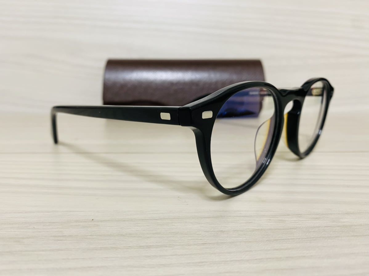 OLIVER PEOPLES オリバーピープルズ メガネフレーム OV5217S 1031/P2★Gregory Peck★ウェリントン 黒縁 ボストン 伊達眼鏡 未使用 美品 _画像3