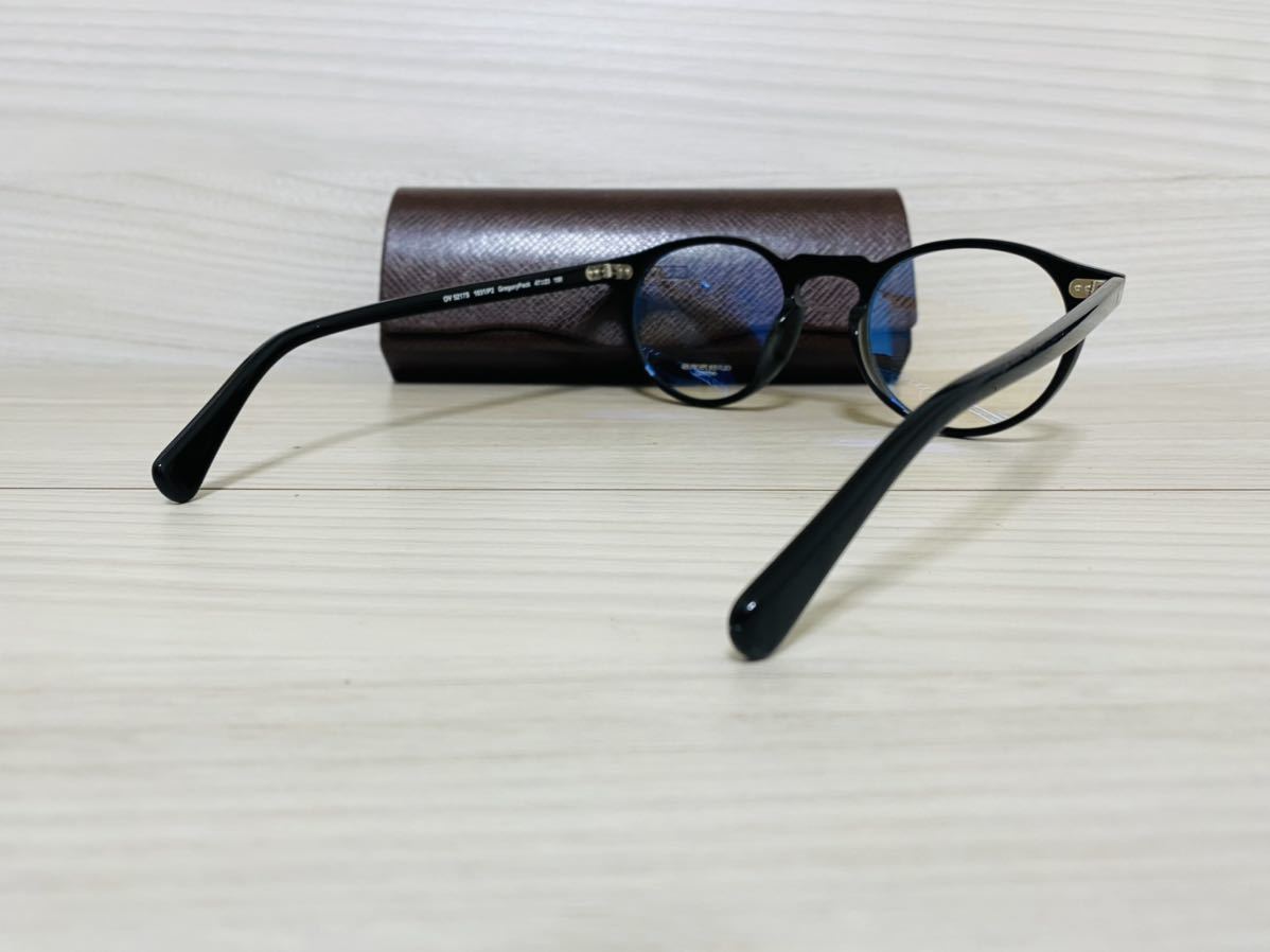 OLIVER PEOPLES オリバーピープルズ メガネフレーム OV5217S 1031/P2★Gregory Peck★ウェリントン 黒縁 ボストン 伊達眼鏡 未使用 美品 _画像5