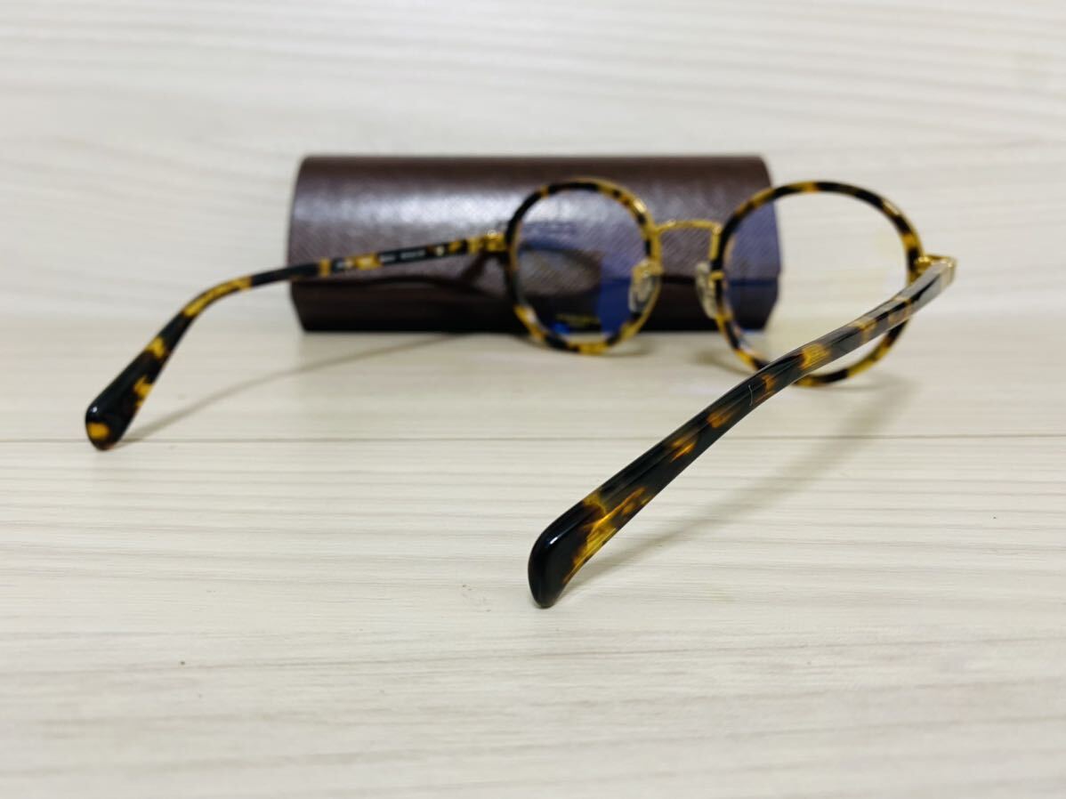 OLIVER PEOPLES オリバーピープルズ 眼鏡フレーム OV1221 5122★ボストン ラウンド 鼈甲柄 ゴールド 丸メガネ★未使用 美品_画像5