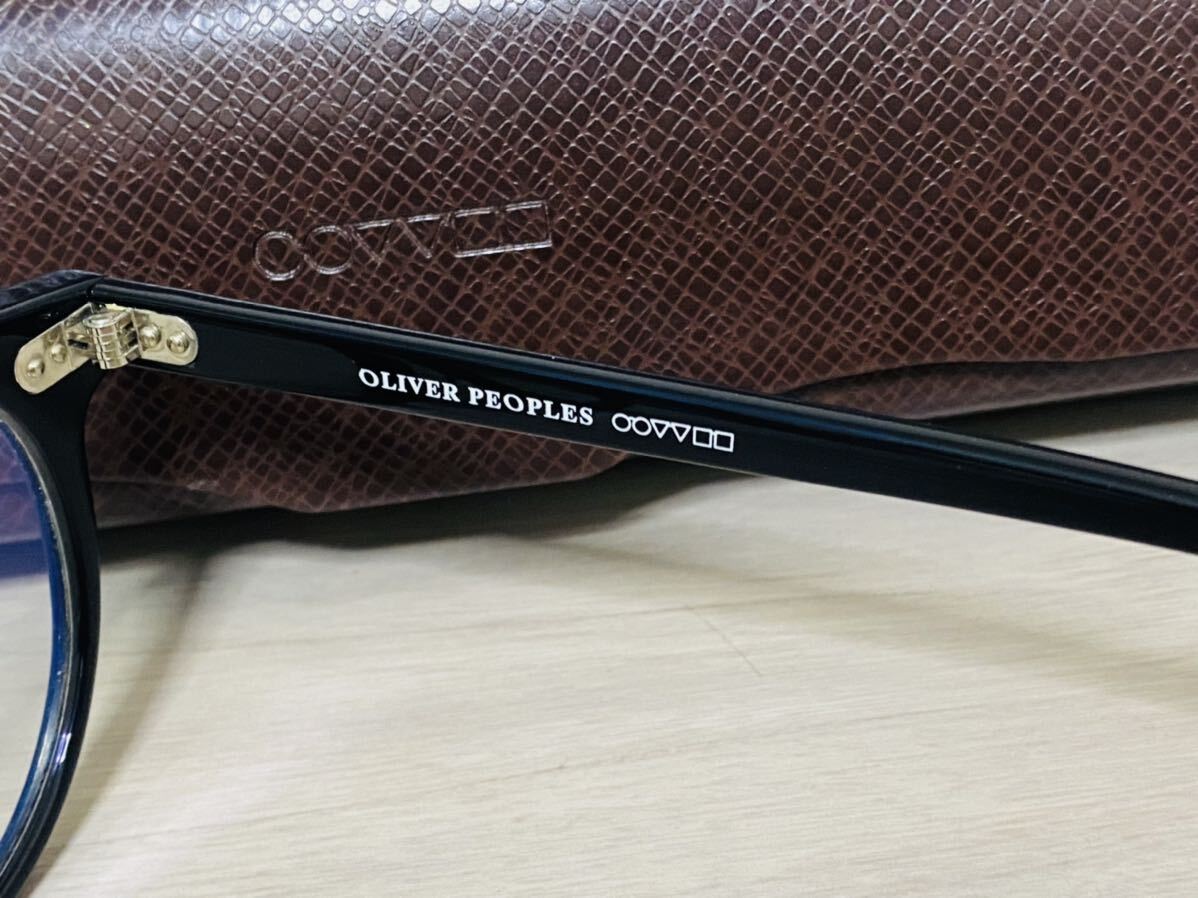 OLIVER PEOPLES オリバーピープルズ★メガネフレーム★ OV5217S 1031/P2★Gregory Peck★ウェリントン ブラック 黒縁伊達眼鏡 未使用 美品 _画像7