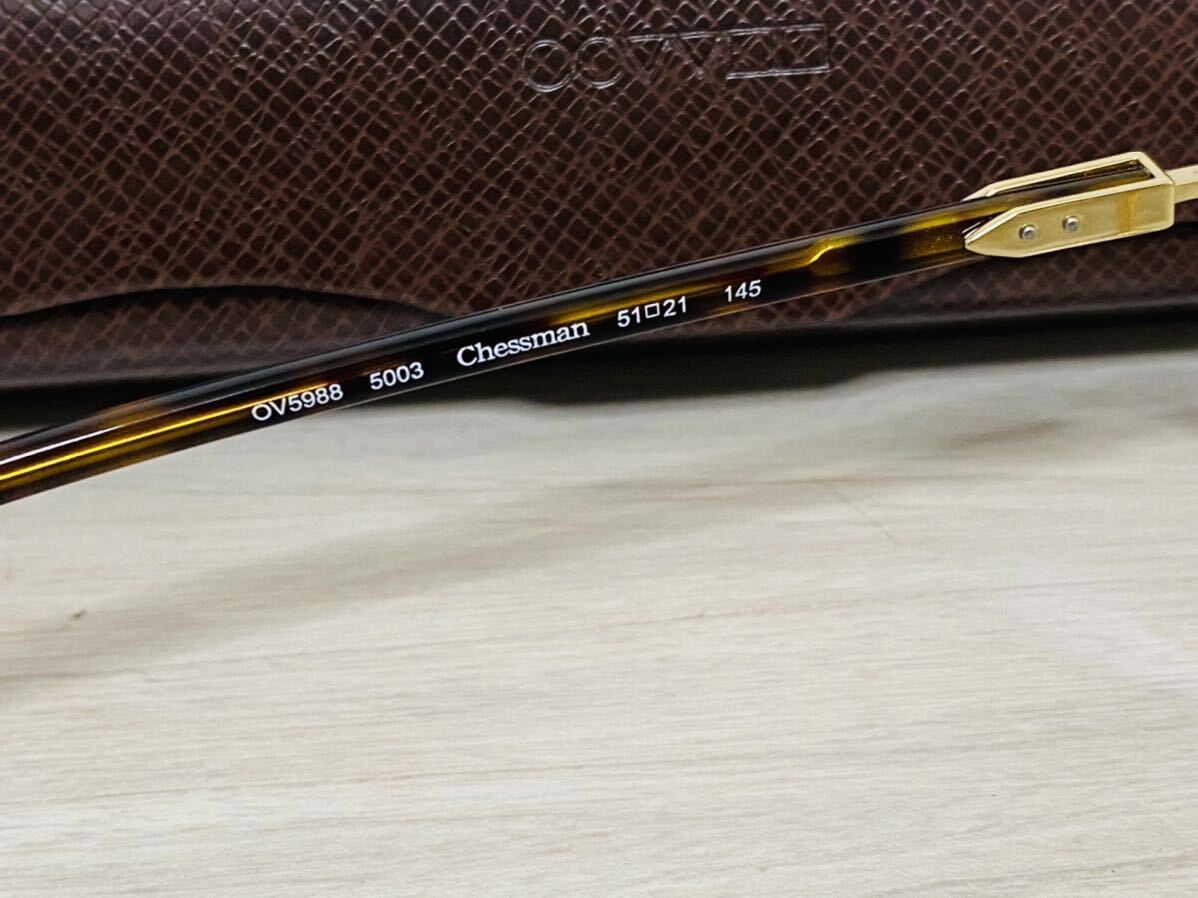 OLIVER PEOPLES オリバーピープルズ メガネフレーム OV5988 5003★Chessman★ゴールド 鼈甲柄 伊達眼鏡 サングラス 未使用 美品 _画像6