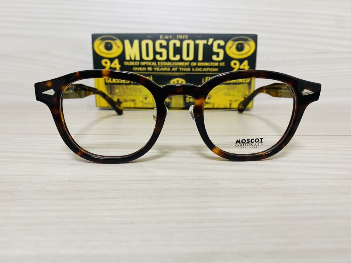 MOSCOT モスコット★ノーズパッド付きレムトッシュ★メガネフレーム★LEMTOSH★伊達眼鏡 ボストン 未使用 美品_画像1