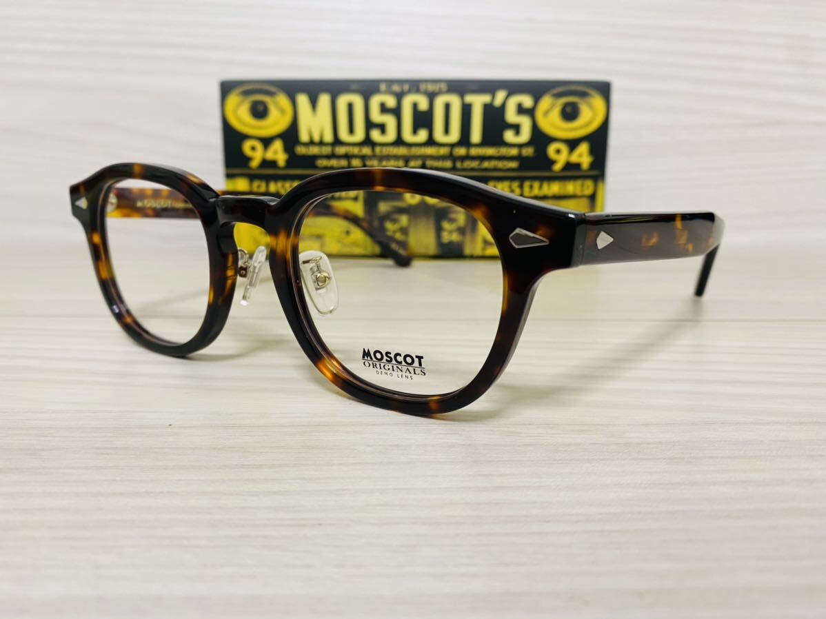 MOSCOT モスコット★ノーズパッド付きレムトッシュ★メガネフレーム★LEMTOSH★伊達眼鏡 ボストン 未使用 美品_画像2