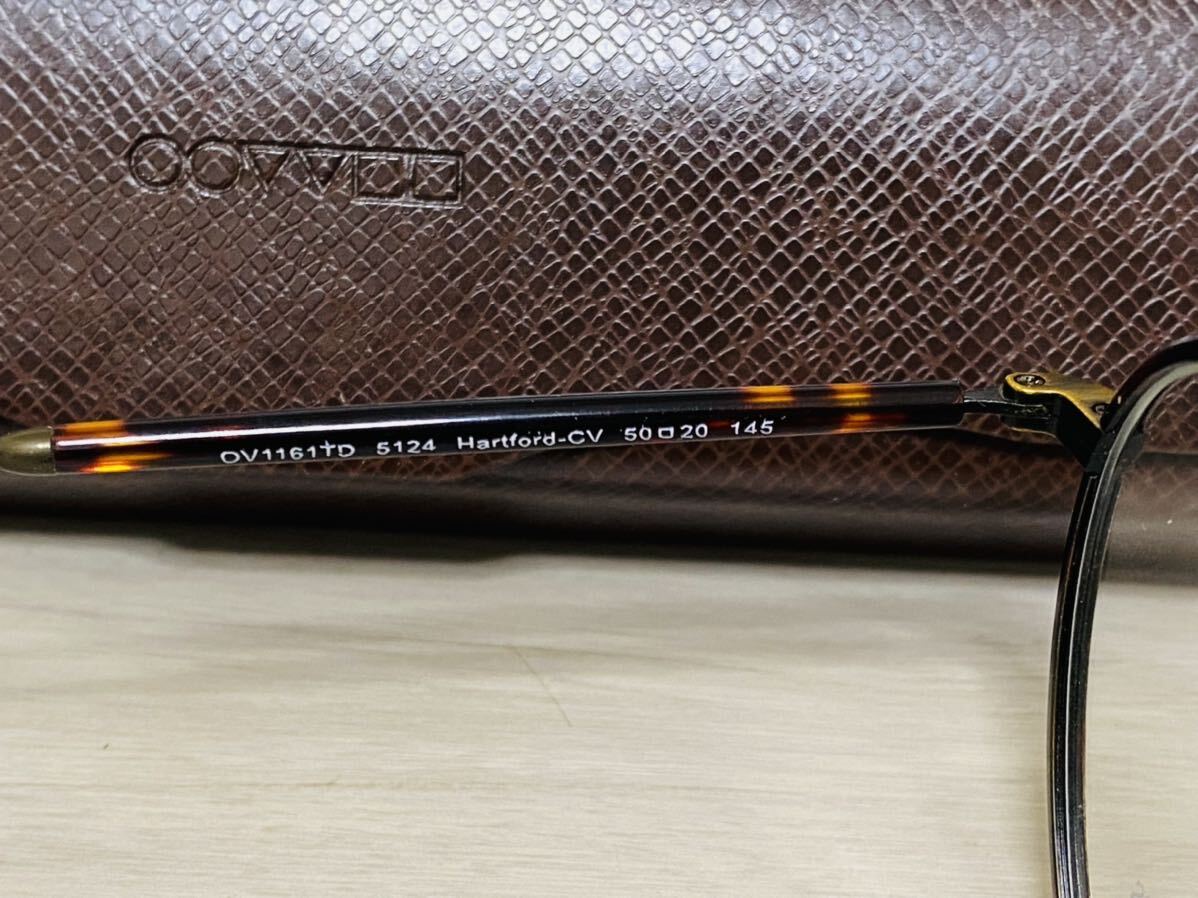 OLIVER PEOPLES オリバーピープルズ 眼鏡フレーム★OV1161TD 5124 Hartford-CV★鼈甲柄 未使用 美品_画像6