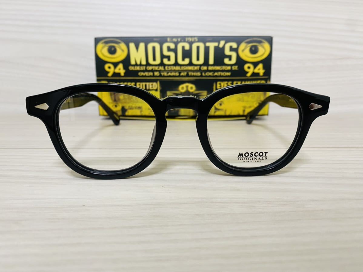 MOSCOT モスコット★レムトッシュ★メガネフレーム★LEMTOSH★伊達眼鏡 黒縁 人気フレーム ボストン 未使用 美品_画像1