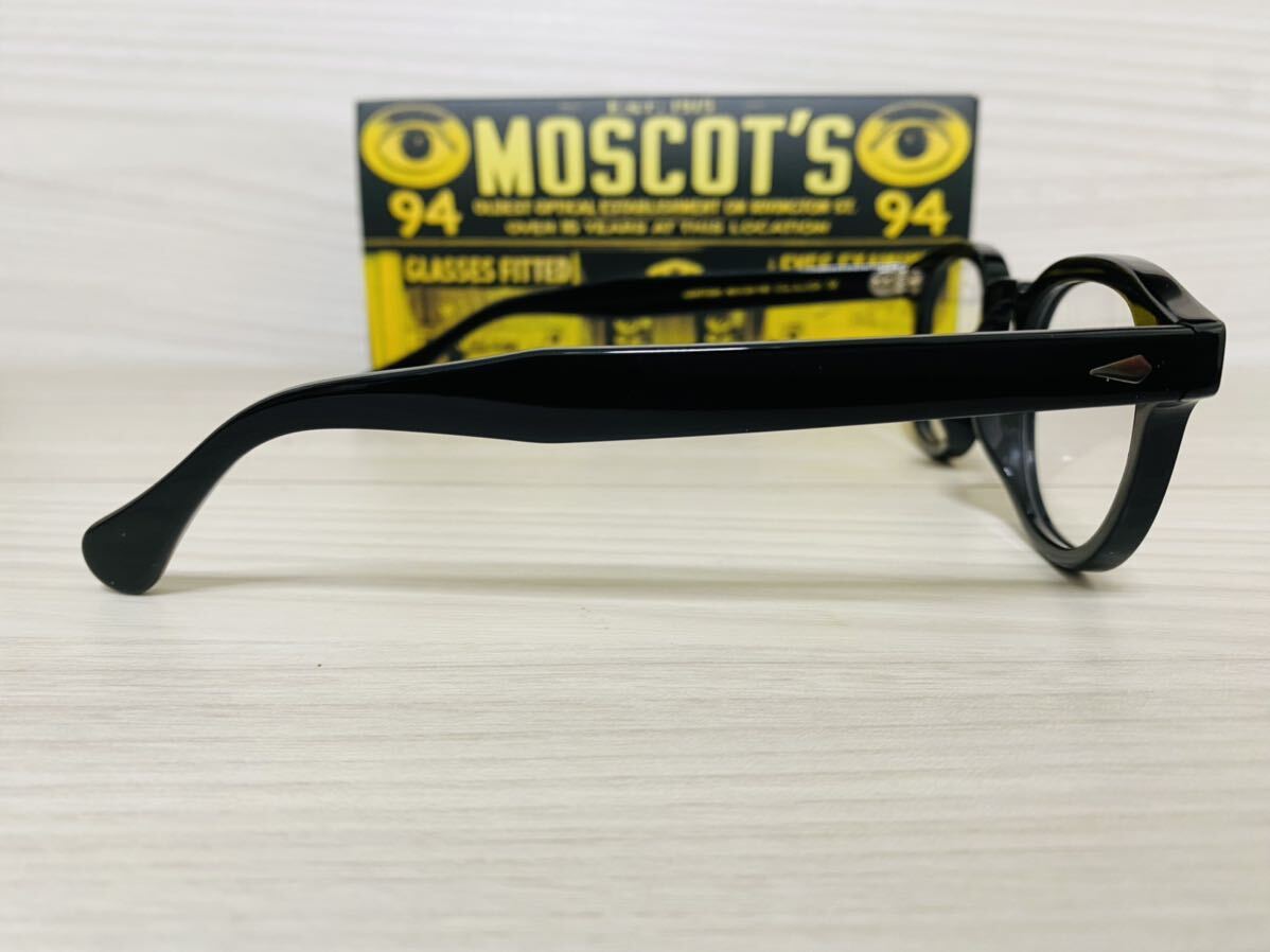 MOSCOT モスコット★レムトッシュ★メガネフレーム★LEMTOSH★伊達眼鏡 黒縁 人気フレーム ボストン 未使用 美品_画像4