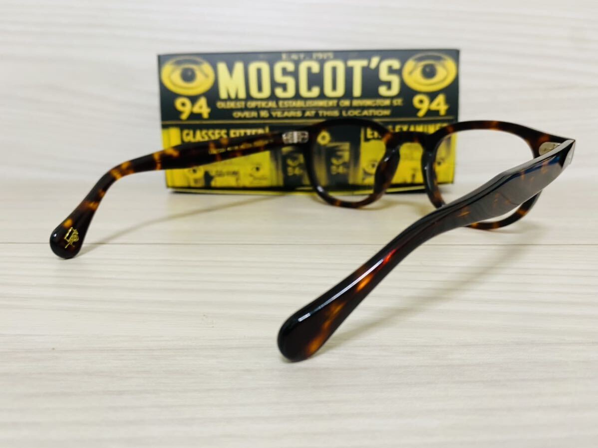 MOSCOT モスコット★レムトッシュ★メガネフレーム★LEMTOSH★伊達眼鏡 鼈甲柄 ボストン 未使用 美品_画像5