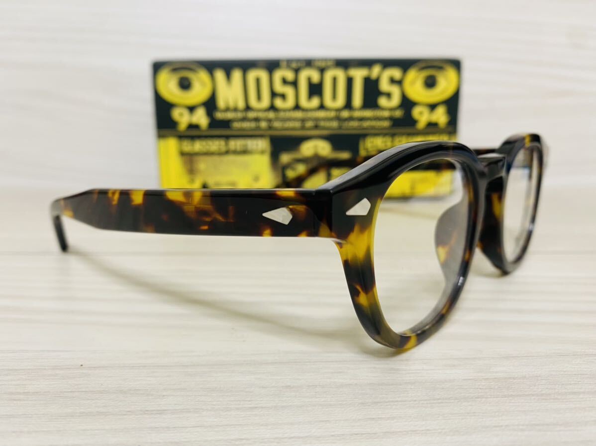 MOSCOT モスコット★レムトッシュ★メガネフレーム★LEMTOSH★伊達眼鏡 ハバナ 鼈甲柄 ボストン ウェリントン 未使用 美品_画像3