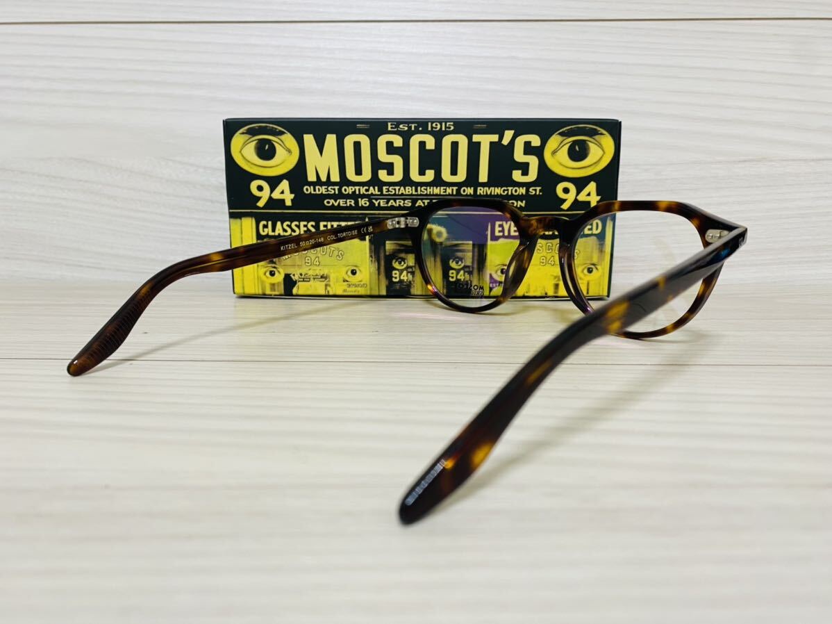 MOSCOT モスコット★メガネフレーム★KITZEL★伊達眼鏡 鼈甲柄 ウェリントン スクエア 未使用 美品_画像5