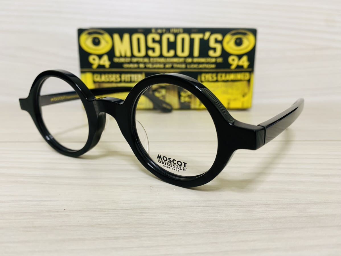 MOSCOT モスコット★ゾルマン★メガネフレーム★ZOLMAN★伊達眼鏡 黒縁 ボストン オシャレ 未使用 美品_画像2