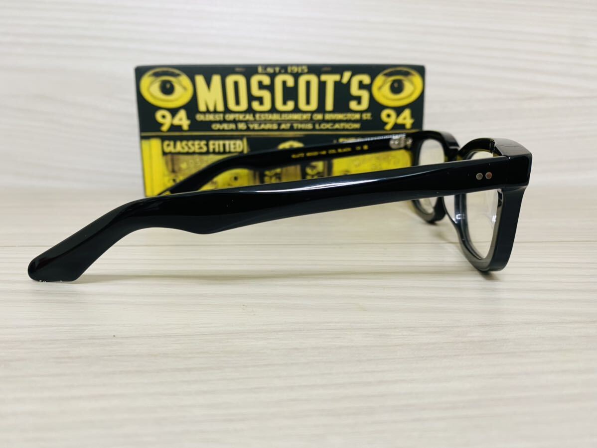 MOSCOT モスコット★メガネフレーム★KLUTZ★伊達眼鏡 黒縁 スクエア オシャレ 未使用 美品_画像4