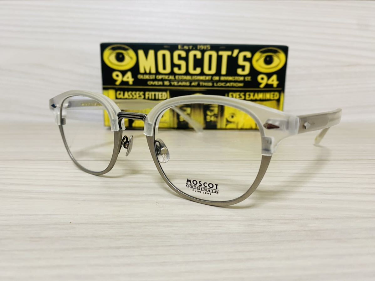 MOSCOT モスコット★レムトッシュマック★メガネフレーム★LEMTOSH-MAC★伊達眼鏡 艶消し ボストン ウェリントン 未使用 美品の画像2