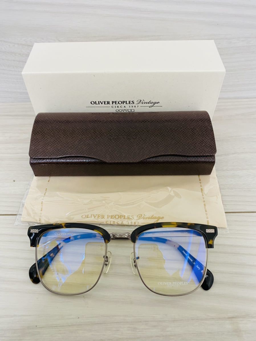 OLIVER PEOPLES オリバーピープルズ メガネフレーム OV5989 5004★Petofi★サーモントタイプ 伊達眼鏡 サングラス 未使用 美品 _画像9