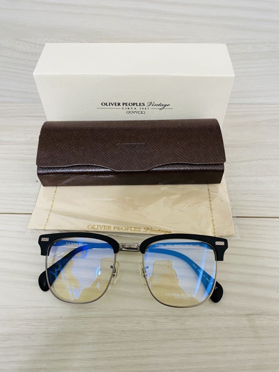 OLIVER PEOPLES オリバーピープルズ メガネフレーム OV5989 5005★Petfi★艶消しブラック 伊達眼鏡 人気モデル 未使用 美品 _画像9