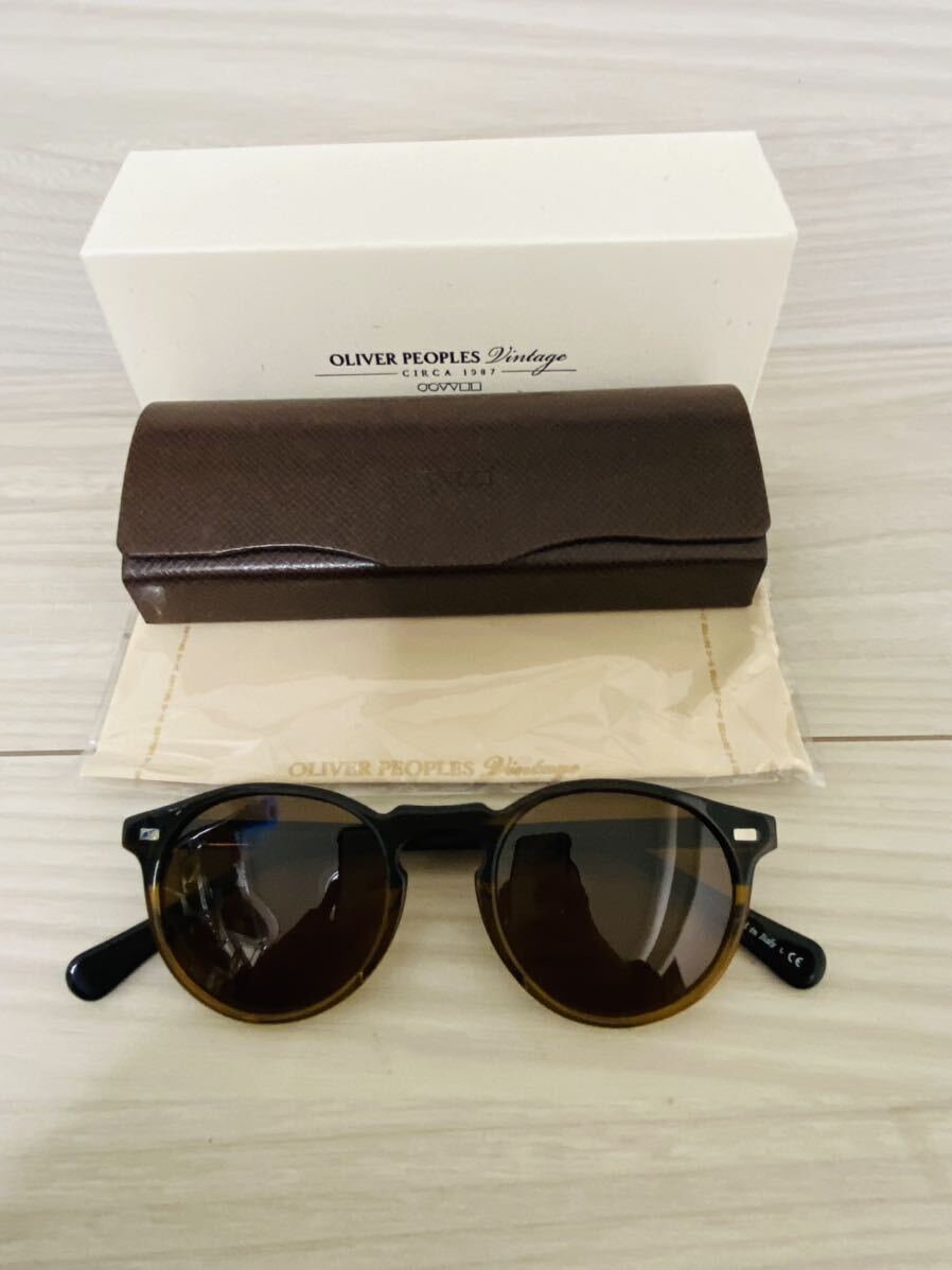 OLIVER PEOPLES オリバーピープルズ サングラス OV5217S 1001P3★Gregory Peck Sun★伊達眼鏡 未使用 美品 _画像9