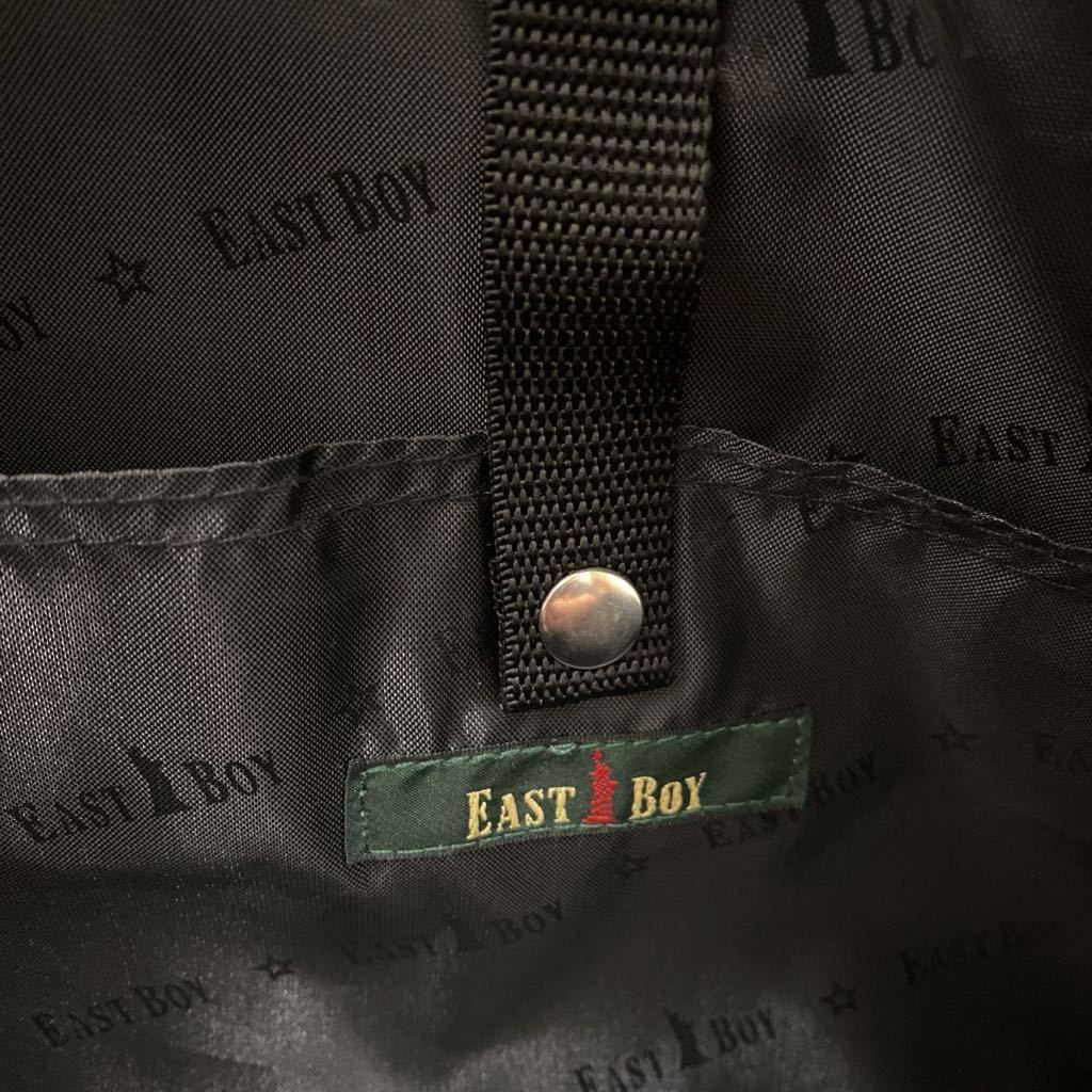 【美品】 EASTBOY イーストボーイ スクールバッグ チョコレート×ブラウン 合皮バッグ スクバ 茶 通学カバン ボストンバッグ 肩掛け A4収納の画像8