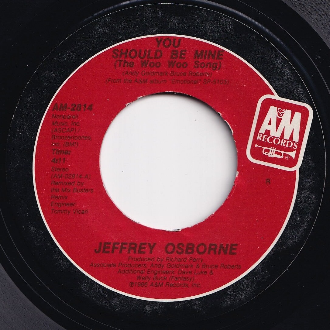 Jeffrey Osborne You Should Be Mine / Who Would Have Guessed A&M US AM-2814 206064 SOUL ソウル レコード 7インチ 45_画像1