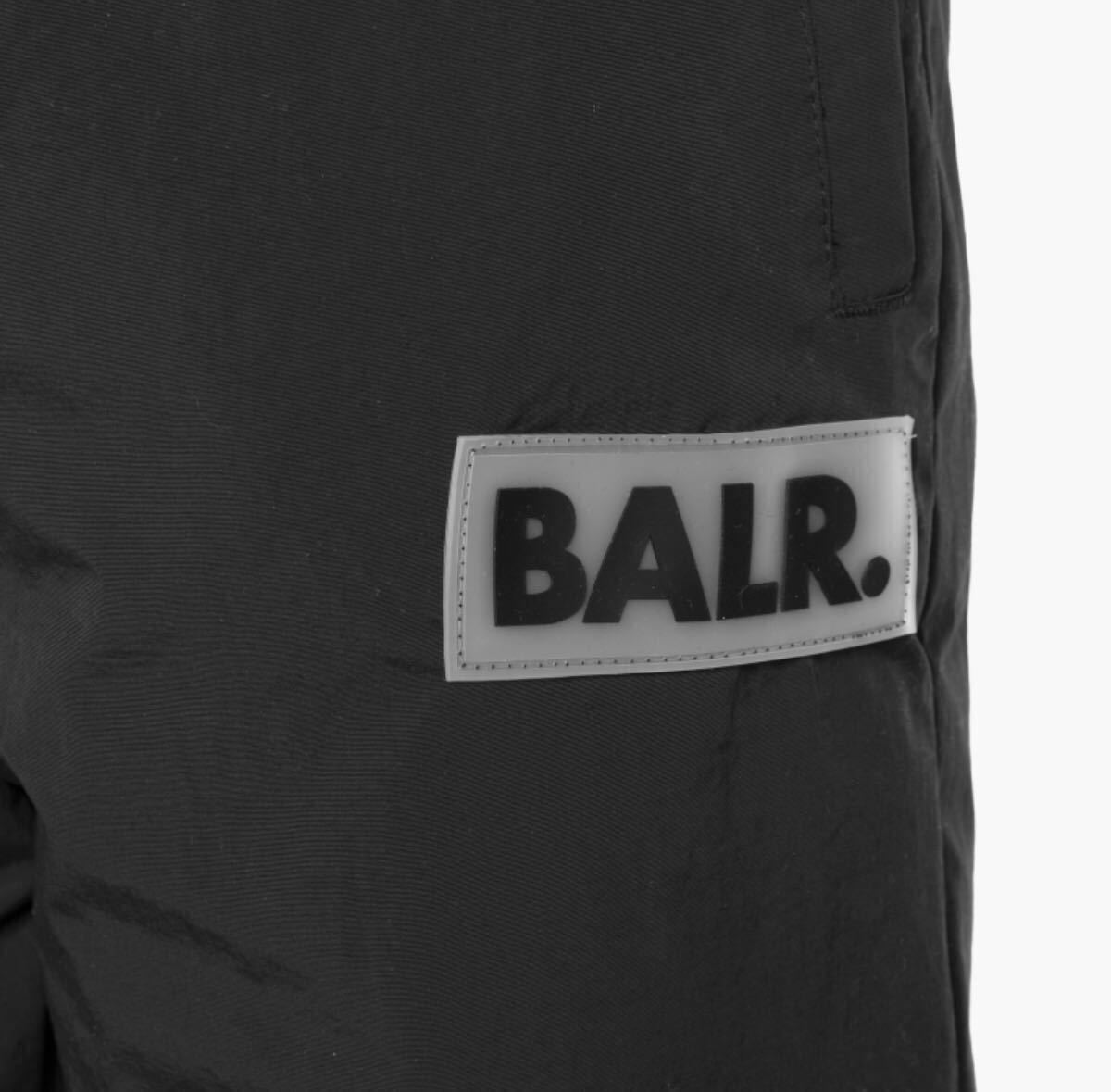 【正規品】送料無料 翌日発送 新品 BALR.ボーラー RUBBERロゴパンツ S（M）ブラック メンズ　balr.