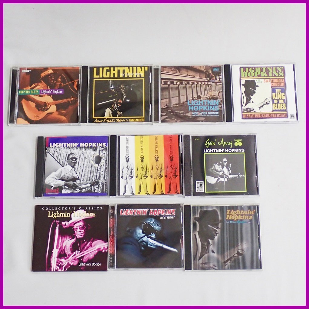 □ライトニン・ホプキンス CD 10枚セット/Goin Away/Live at Newport/BEST BLUES MASTERS VOL.1/Lightnin Boogie 他/まとめ&0761000028_画像1