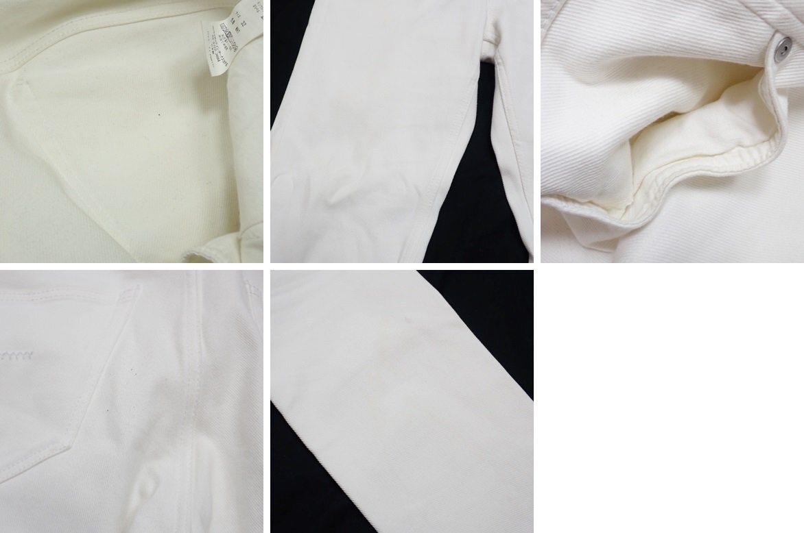 *YANUK/ Yanuk NEIL stretch pants / jeans 32/ men's L corresponding / eggshell white / cotton &1971200044