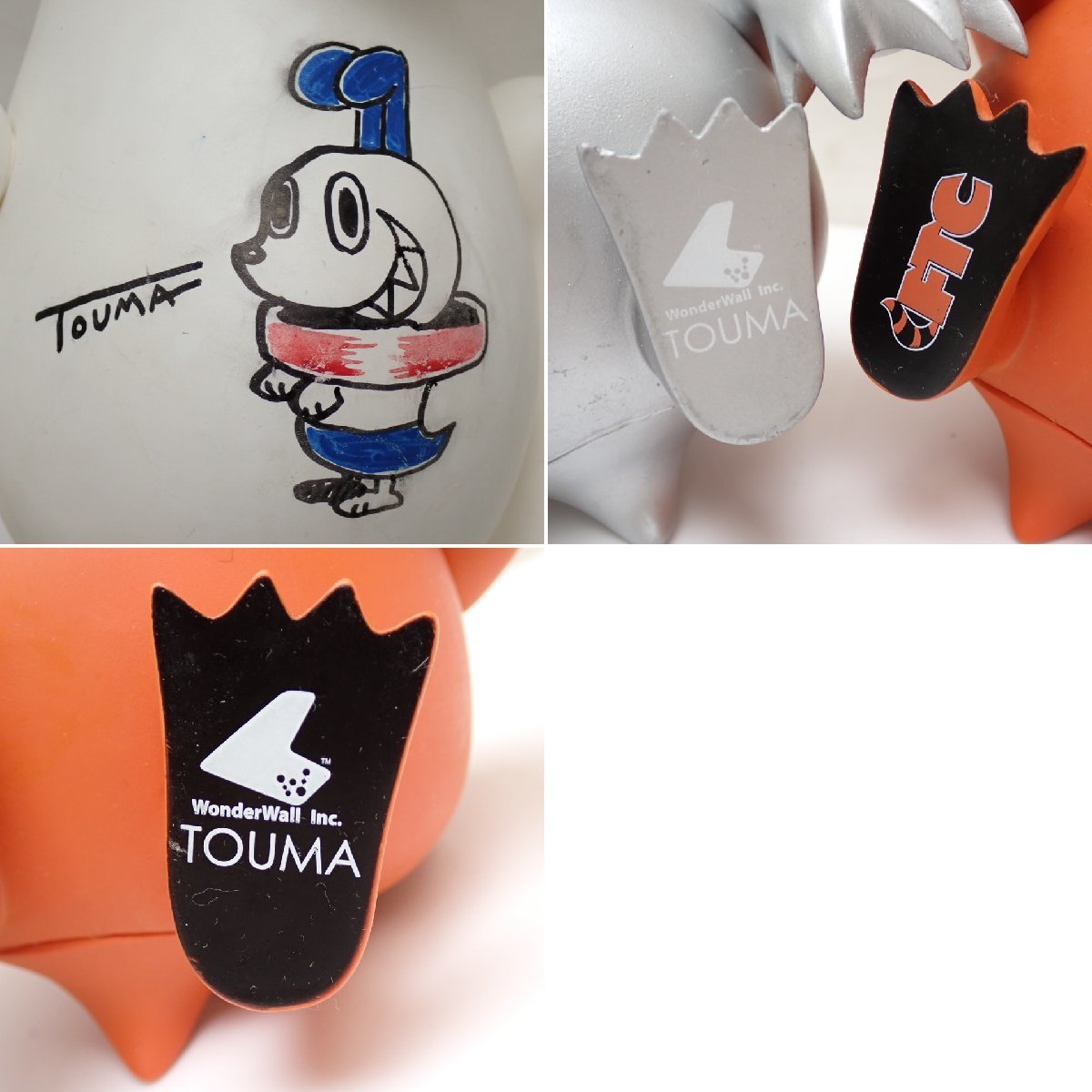 *TOUMA sofvi фигурка 3 body комплект KNUCKLE BEAR/Wonderwall BOO FTC др. / часть с автографом / дизайнерский игрушка / дополнение &1747700050