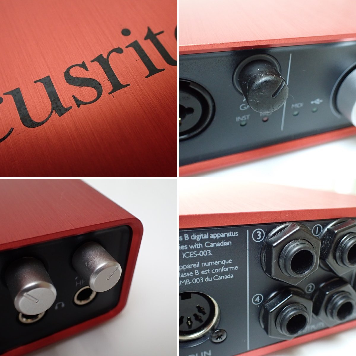 *Focusrite/ Focus свет Scarlett 6i6 G2 USB аудио интерфейс красный /2014 год производства / рабочий товар / орудия и материалы &1964000004