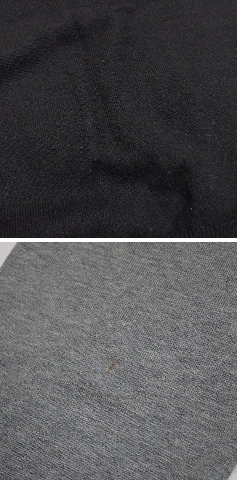 *UNITED ARROWS/ United Arrows V шея длинный рукав вязаный 2 надеты комплект мужской M/ черный / серый / хлопок 100%/ кашемир 100%/ свитер &1961400042