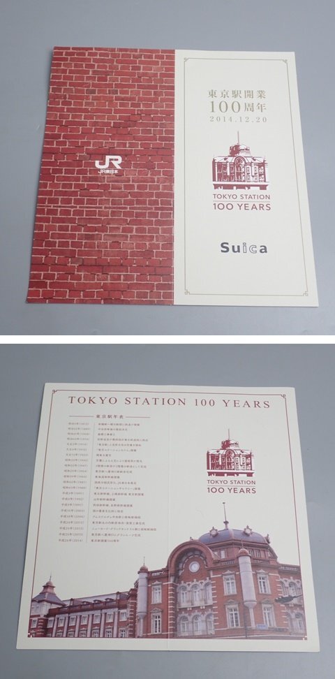 ★未開封 15000枚限定 JR東日本 東京駅 開業100周年記念 Suica/スイカ/台紙付き/ICカード乗車券/鉄道グッズ&1962200002_画像5