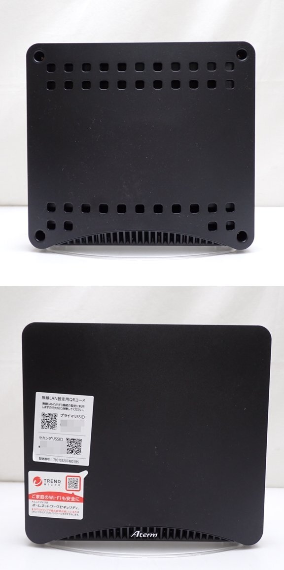 ★NEC Aterm 無線LANルーター PA-WX7800T8/8ストリーム/Wi-Fi 6E(11ax)対応/メッシュ中継/ホームルーター/付属品あり/動作品&1968700003_画像2