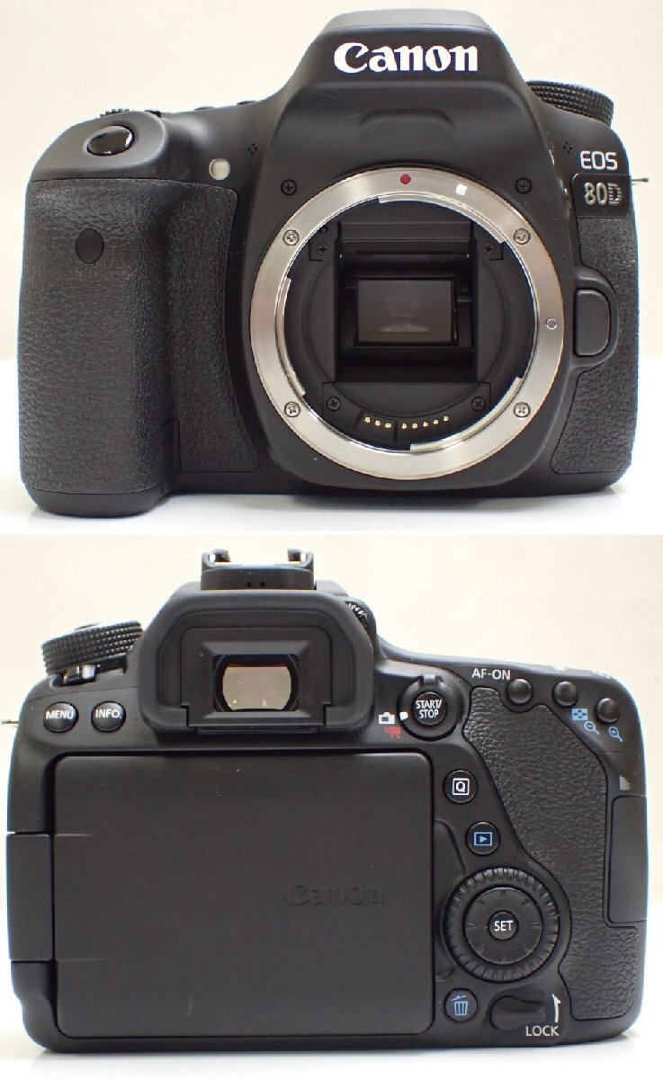 □Canon/キャノン EOS 80D デジタル一眼カメラ ボディ + 交換レンズ EF-S24mm F2.8 STM/約2420万画素/DCカプラー他付属&1223100179_画像2