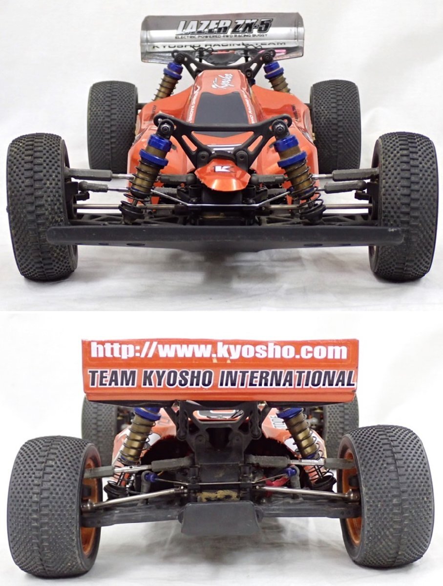 ★KYOSHO/京商 1/10電動RC EP 4WD LAZER/レーザー ZX-5 FS 完成品/30078/スペアタイヤ・ボディ等付属/バギー/ラジコン&1968100014_画像2