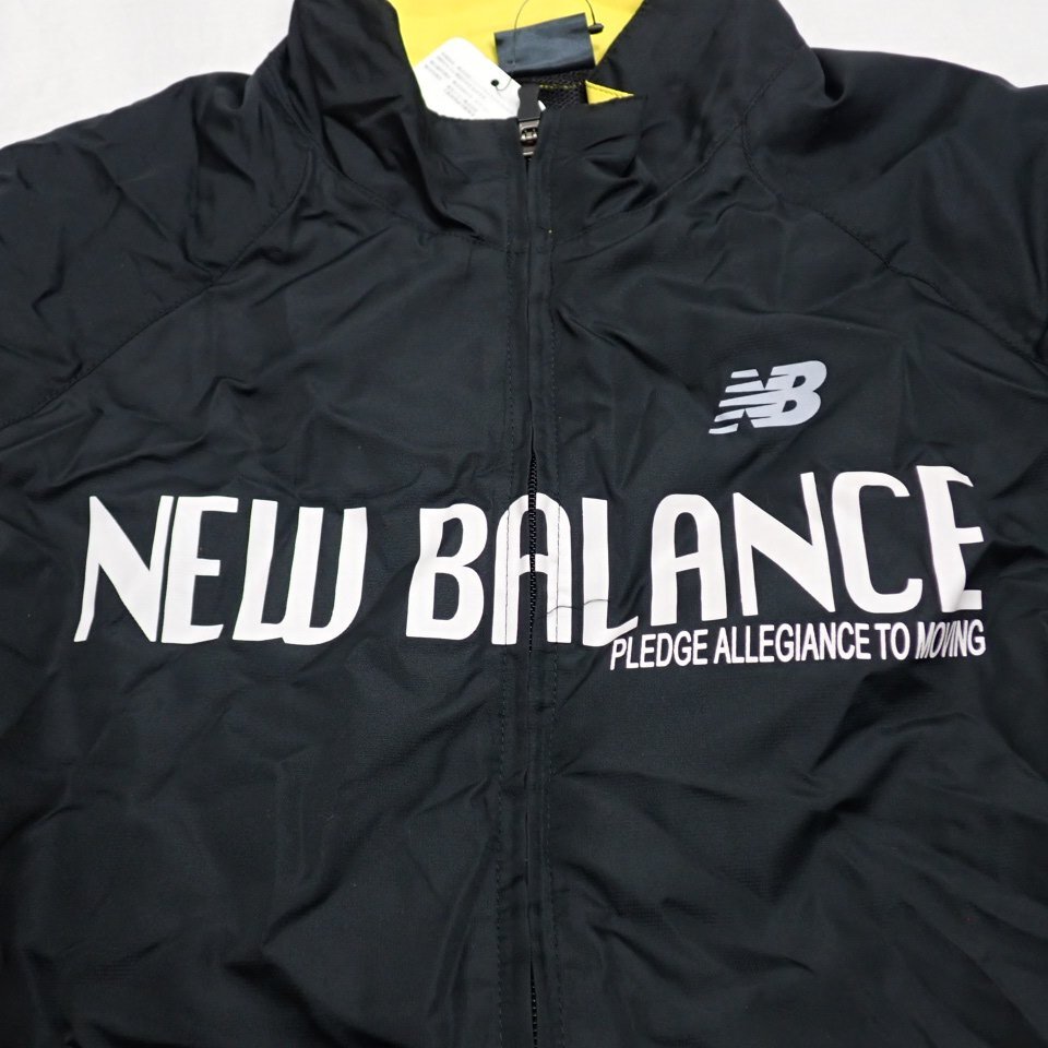 ★未使用 New Balance/ニューバランス ウインドブレーカー メンズL/ブラック/ロゴ/タグ付き&1895700575_画像4