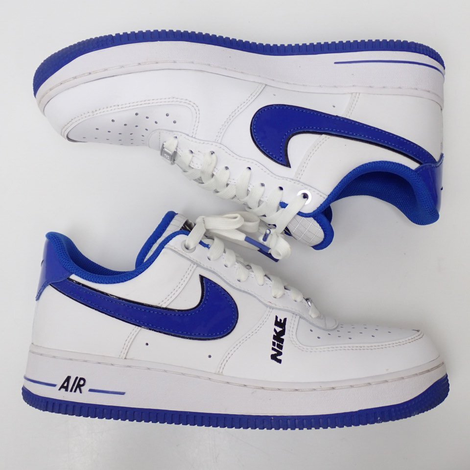 ★NIKE/ナイキ AIR FORCE 1 '07 LV8 スニーカー メンズ26.5cm/ホワイト×ブルー/DC8873-100/レザー/外箱・タグ付き&0702400128_画像2