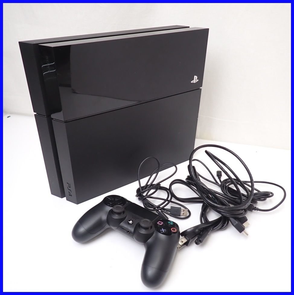 ★SONY/ソニー PlayStation4/PS4 本体 CUH-1100A/500GB/ジェットブラック/付属品あり/プレステ4/テレビゲーム&1968700010