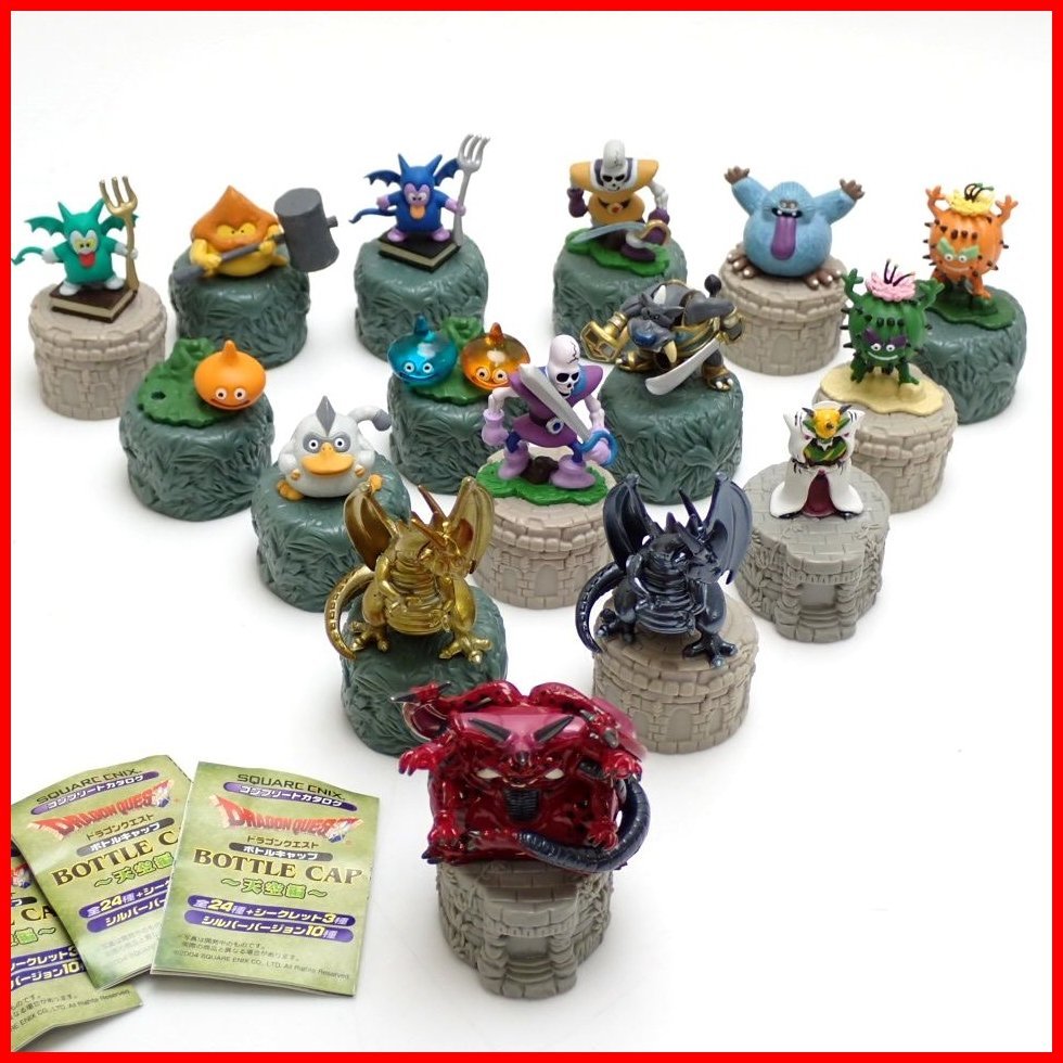 * Dragon Quest bottle cap ~ heaven empty compilation ~ mini figure 16 point set / the first times limitation & Secret equipped / one part somewhat with defect &1958000061