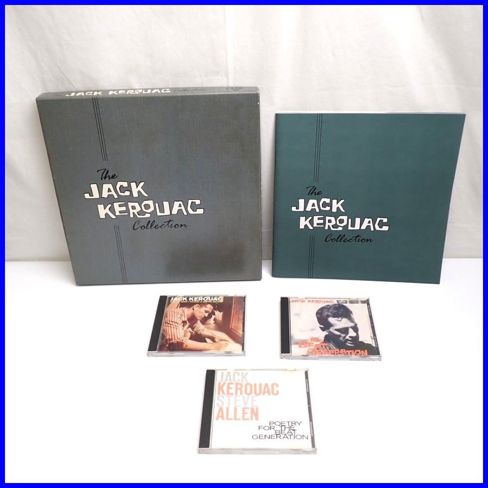 □The Jack Kerouac Collection CD BOX 3枚組/ジャック・ケルアック/ケース・ブックレット・外箱付き/ジャズ/詩人&1933600151_画像1