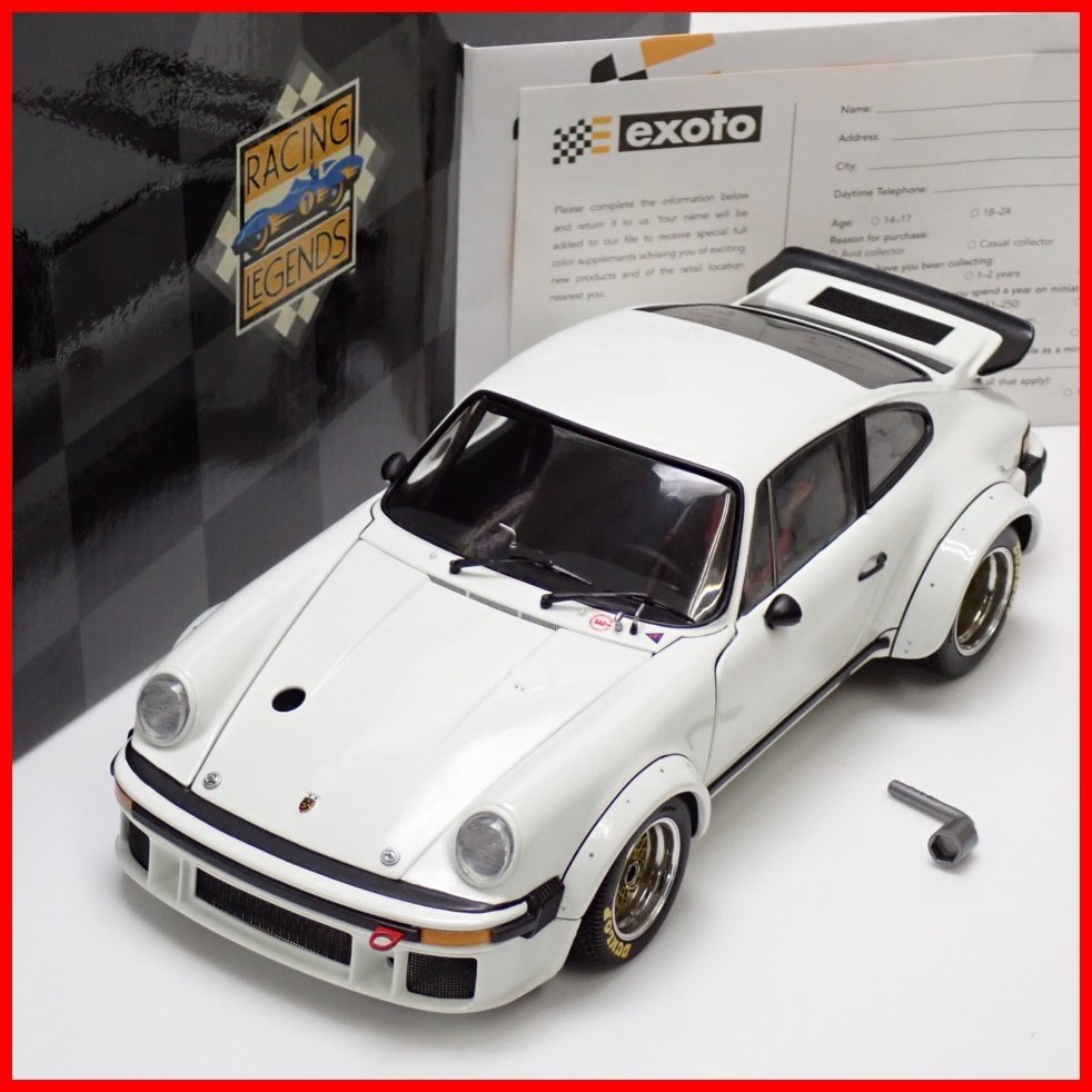 ★EXOTO/エグゾト 1/18ミニカー 1976 ポルシェ 934 RSR/Authentic Porsche White/ホワイト/RLG18090/外箱付き&1490000082_画像1