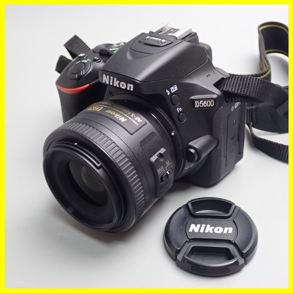 ★Nikon/ニコン デジタル一眼レフカメラ D5600 ボディ + AF-S DX NIKKOR 35mm f/1.8G 単焦点レンズ/ジャンク扱い&1938900561_画像1