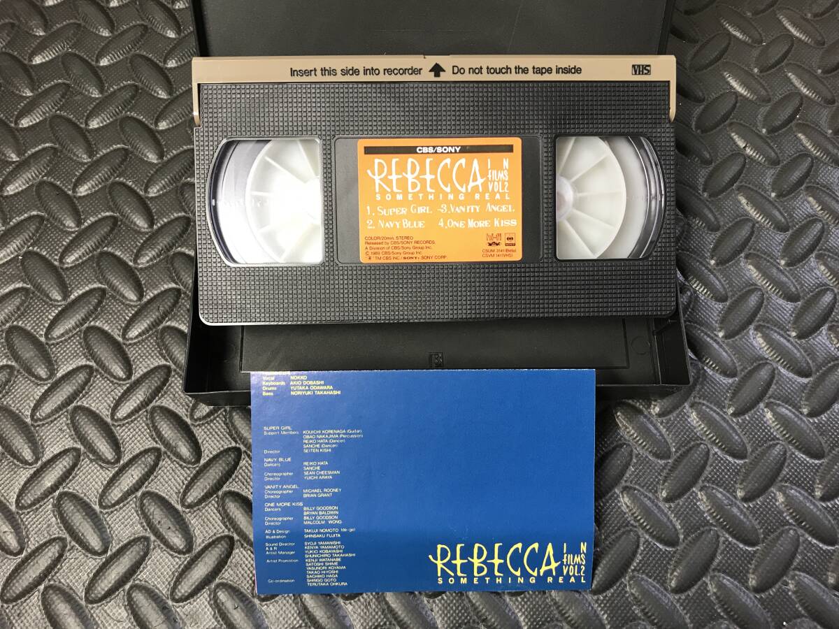 ビデオテープ　VHS レベッカ　REBECCA　IN FILMS VOL.2 SOMETHING REAL_画像4