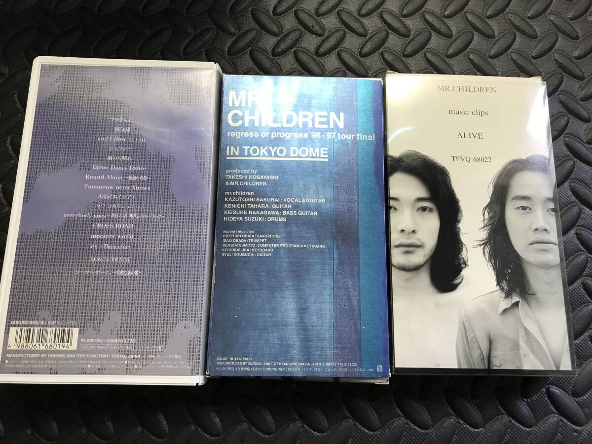  videotape VHS the first period mistake Chill Mr.children 3 pcs set 