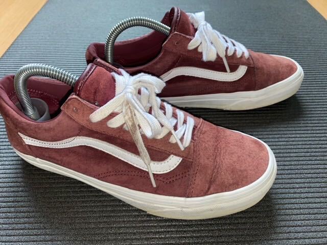 良品！VANS スコッチガードコラボローカットスニーカー メンズ26cm ScotchGard OLD SKOOL ワインの画像1