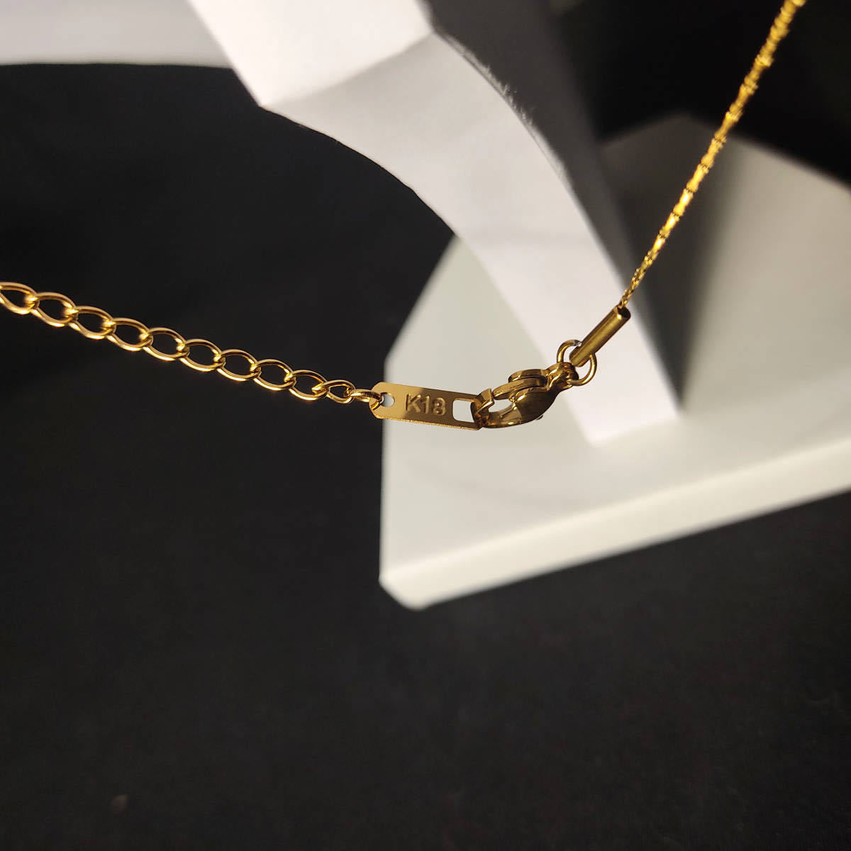 ネックレス ゴールド レディース 18k 刻印あり 18k gp Gold Plated 整理品311の画像3